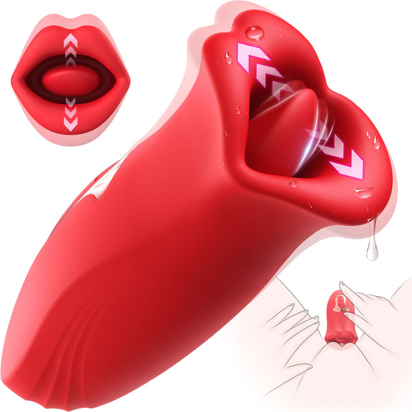 Rose Toys Vibrator Sex for Women with 10 Vibration Modes and 10 French Kissing Modes