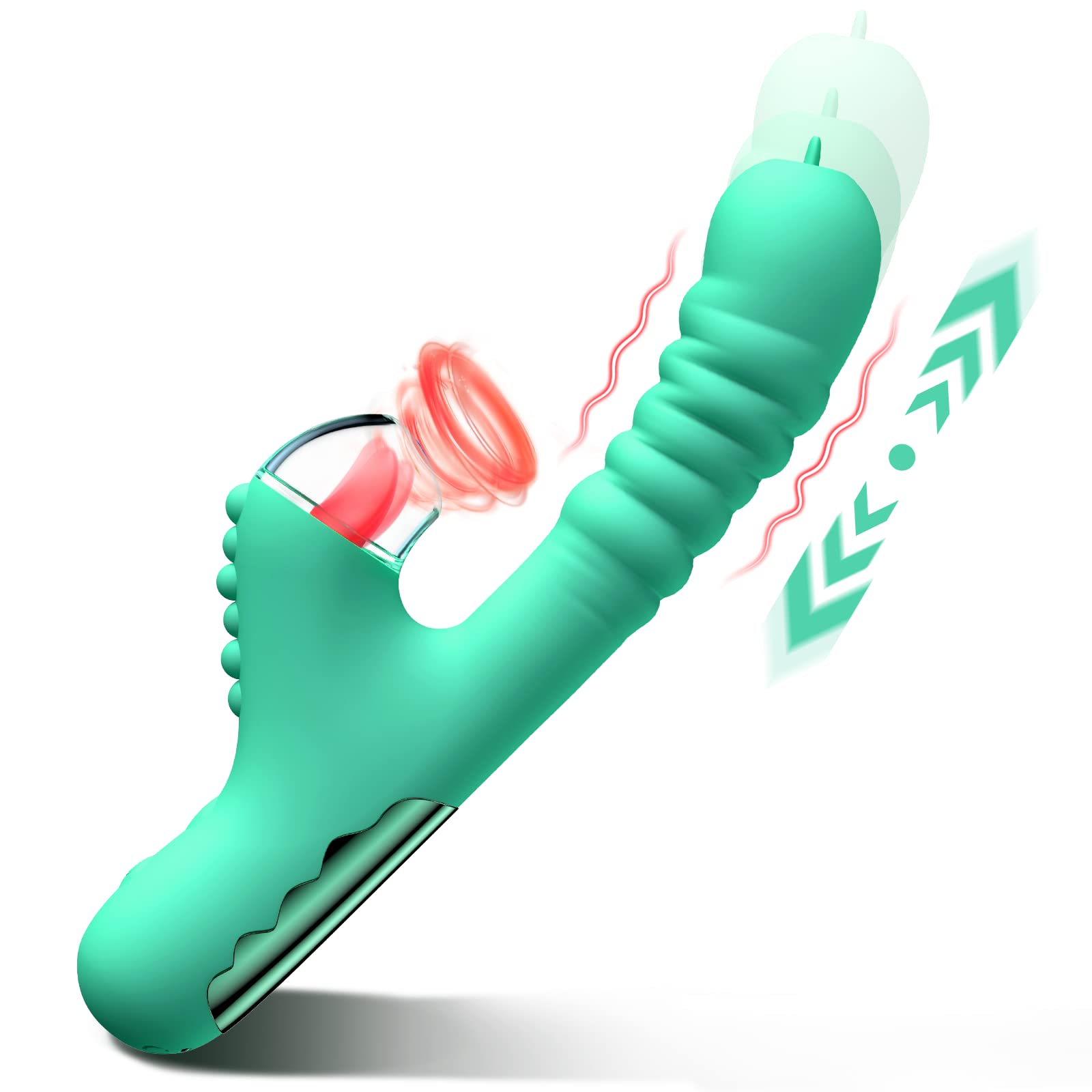 G Spot Vibrator with Thrusting & Suction Design