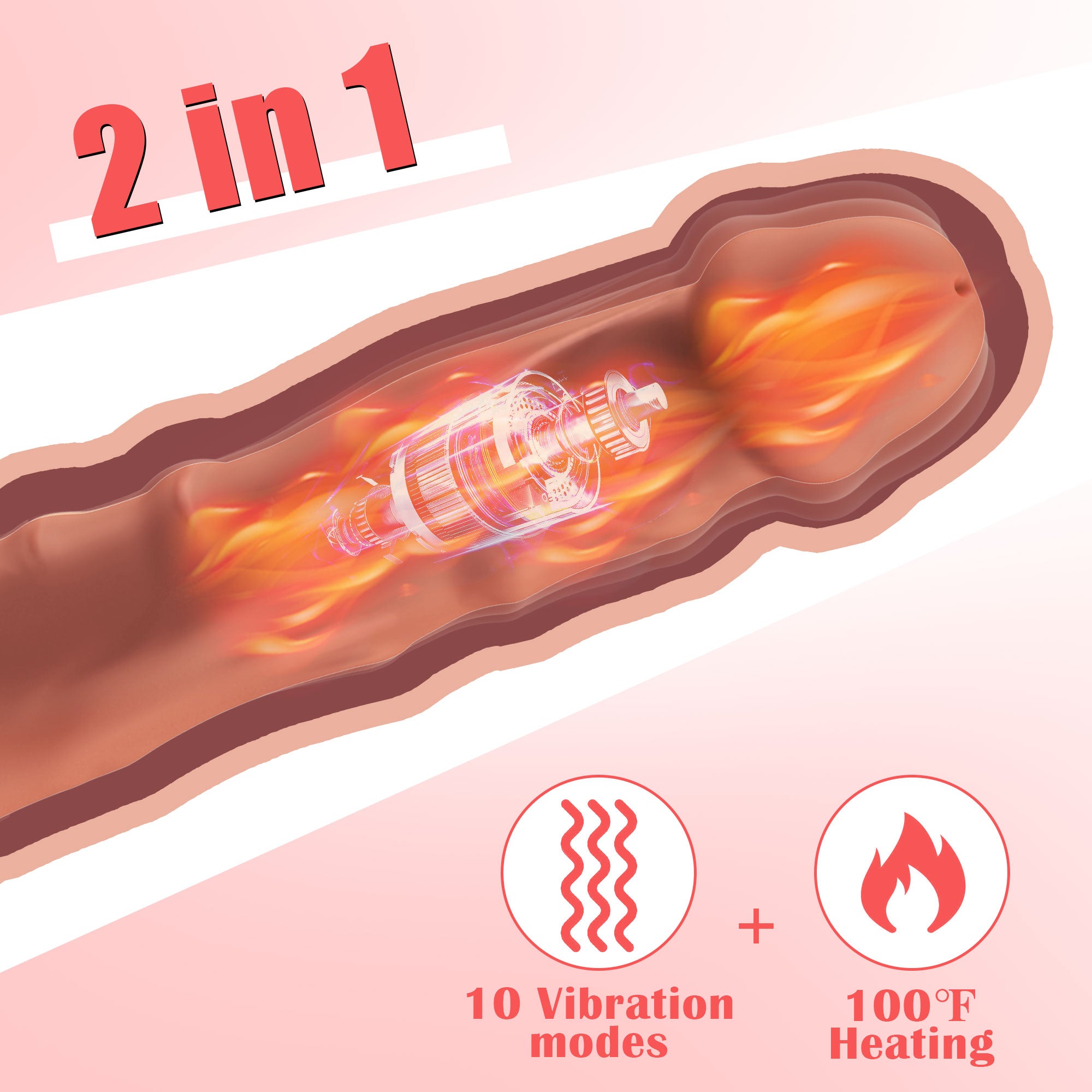 Vibrating Dildo With Heating Function