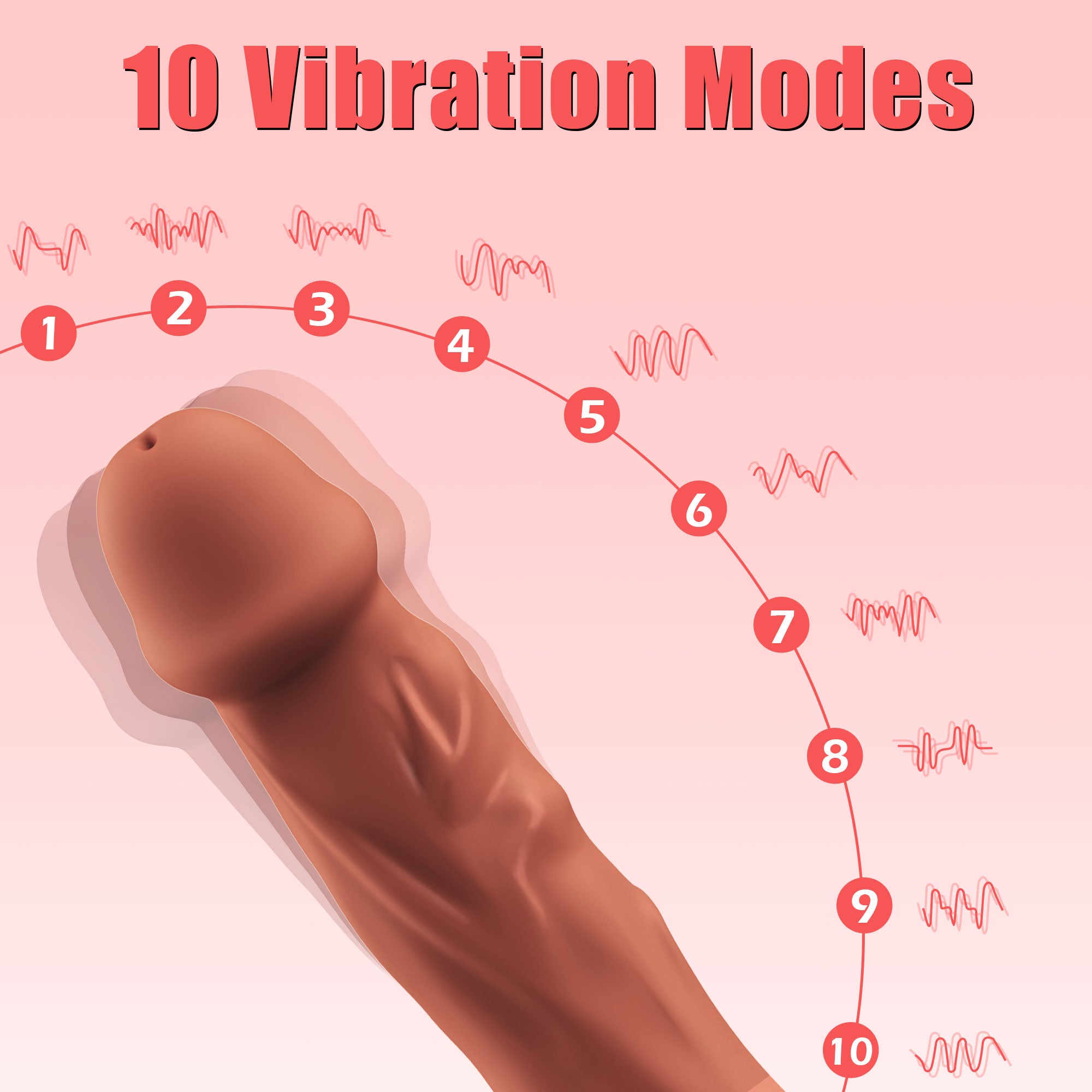 Vibrating Dildo With Heating Function